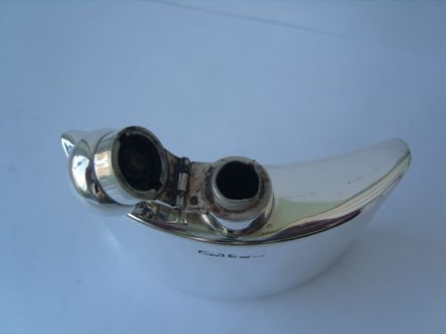 fig 2. Stunning Sterling Silver Hip Flask James Dixon