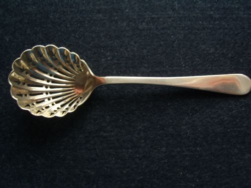 Lovely Victorian Silver Sifter Spoon.