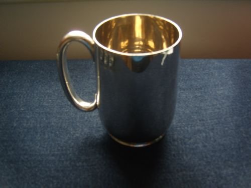 Substantial Victorian Silver Pint Tankard