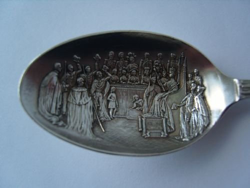 fig 1. Silver Commemorative Queen Victoria Daimond Jubilee Spoon