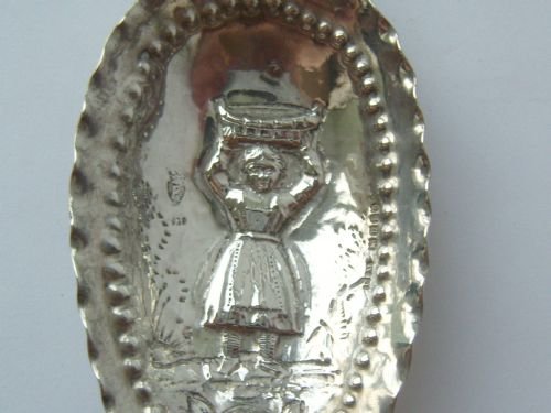 fig 1. Lovely Victorian Silver Dutch Style Windmill Spoon