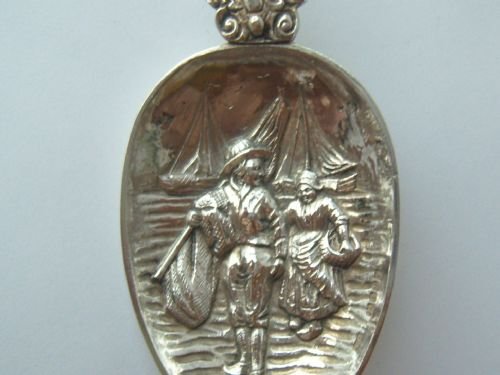 fig 1. Lovely Silver Dutch Import Windmill Spoon