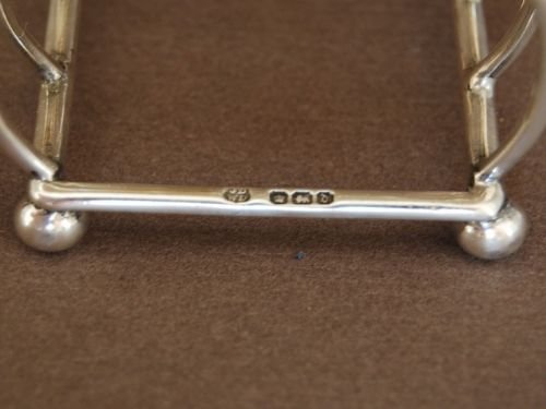 fig 2. Lovely Victorian Silver Hallmarked Toast Rack