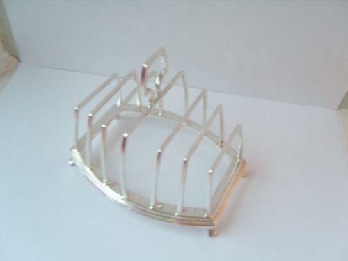 Stunning Hallmarked Silver Heavy 6 Slice Toast Rack