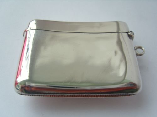 fig 3. Rare Victorian Silver & Diamante Greyhound Vesta Case