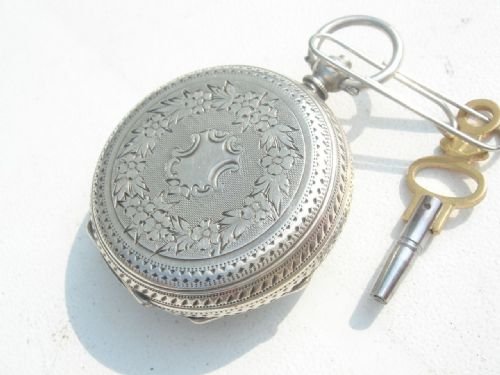 fig 2. Stunning Victorian Silver Cased Pocket\Fob Watch