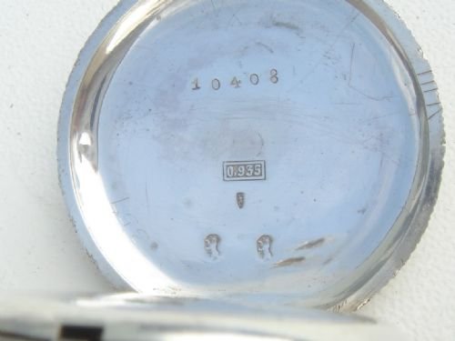 fig 4. Stunning Swiss Silver Cased Pocket/Fob Watch Circa 1900