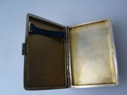 fig 2. Lovely Hallmarked Silver Engine Turned Cigarette\Card Case
