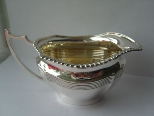 fig 3. Stunning Edwardian Silver Three Piece Tea Set Chester 1907