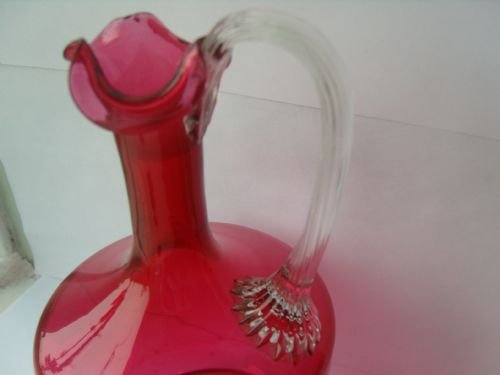 fig 3. Victorian Cranberry Glass Decanter