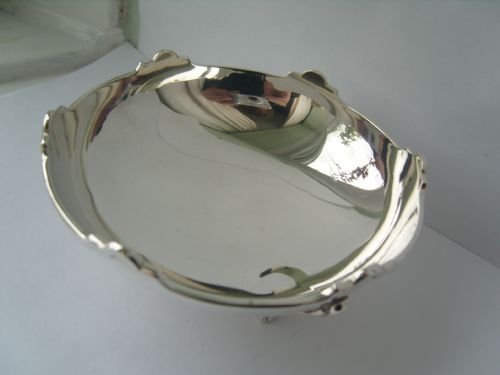 fig 1. Stunning Unusual Hallmarked Silver Sweet Dish