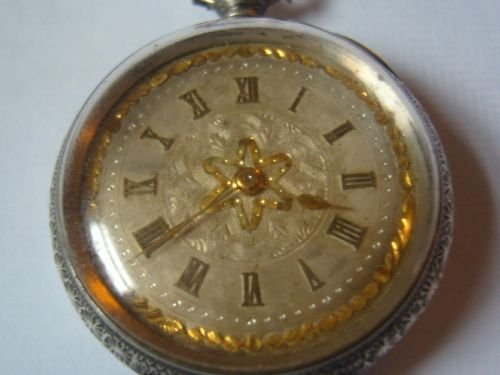 Superb Late Victorian Swiss Silver Cased Pocket\fob Watch