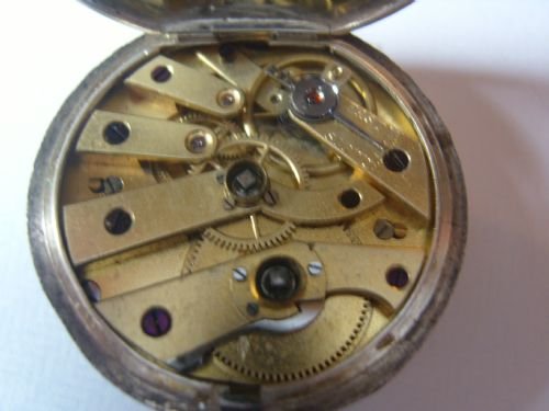 fig 3. Superb Late Victorian Swiss Silver Cased Pocket\Fob Watch