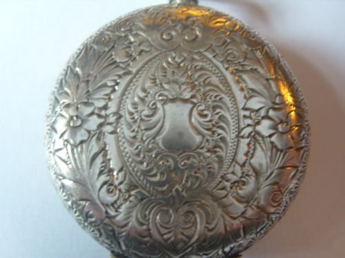 fig 4. Superb Late Victorian Swiss Silver Cased Pocket\Fob Watch