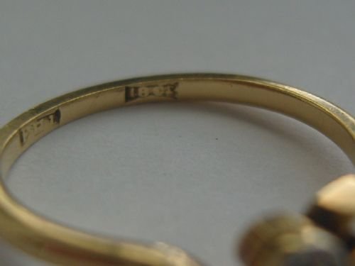 fig 2. Stunning Edwardian 18ct Gold Diamond Twist Ring
