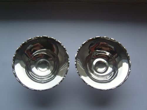 Stunning Pair of Footed Silver Bonbon Dishes Harrods