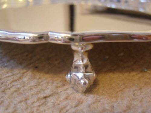 fig 2. Lovely Substantial Hallmarked Georgian Style Silver Salver.