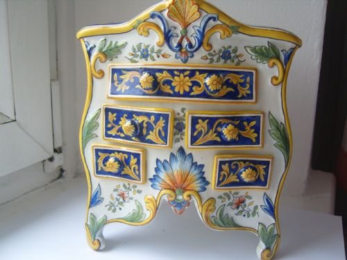 Late 19th Century French Faience Chest