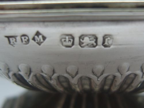 fig 2. Lovely Pair of Victorian Hallmarked Silver Salts