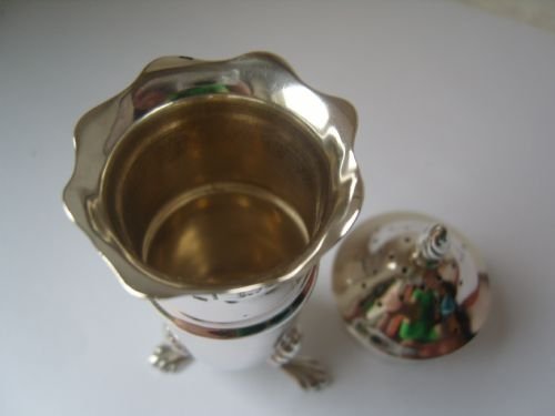 fig 2. Lovely Edwardian Hallmarked Silver Pepper Pot