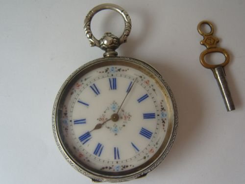 Stunning Swiss Silver Cased Key Wind Pocket/fob Watch Circa 1880