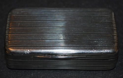 fig 1. Stunning Georgian Silver Hallmarked Snuff Box 1789