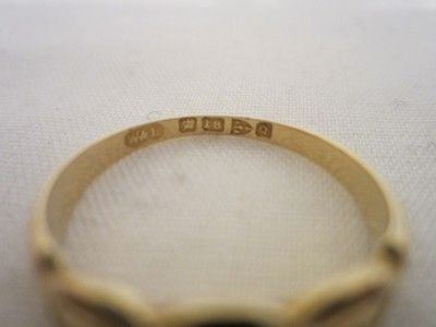 fig 3. LOVELY VICTORIAN CHESTER 18CT GOLD LADIES 3 STONE DIAMOND RING SIZE P1/2