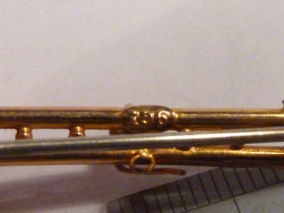 fig 2. Lovely Edwardian 9ct Gold Brooch With Garnet