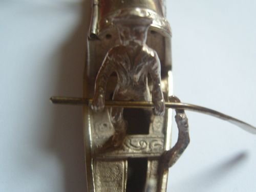 fig 3. Stunning Hallmarked Silver Venetian Gondola Chester Import