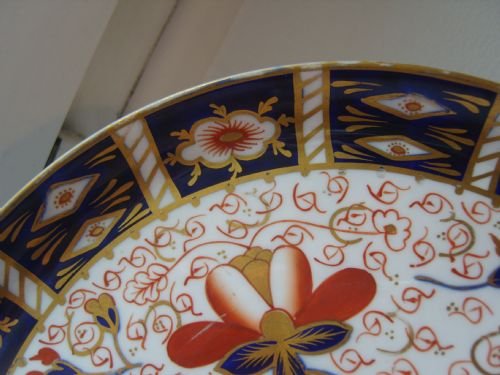 fig 2. LOVELY ROYAL CROWN DERBY IMARI CABINET\DINNER PLATE 1903