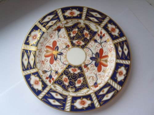 fig 1. Royal Crown Derby Imari 2451 Pattern Trio Cup Saucer Plate 1902