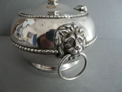 fig 1. Rare, Unusual, Hallmarked, Silver George V Tea Caddy
