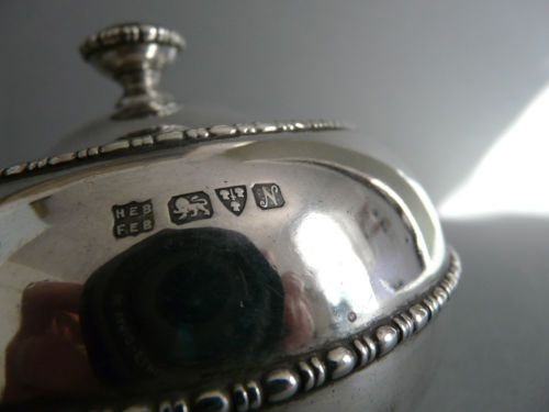 fig 4. Rare, Unusual, Hallmarked, Silver George V Tea Caddy