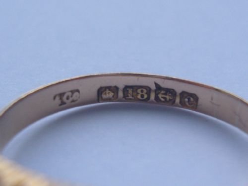 fig 3. Lovely Victorian 18ct Gold Diamond and Sapphire Ring