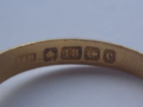 fig 3. Super Victorian 18ct Gold Diamond Trilogy Ring