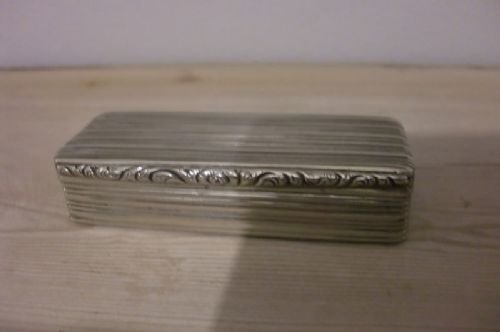 Lovely Large Georgian Silver Snuff Box