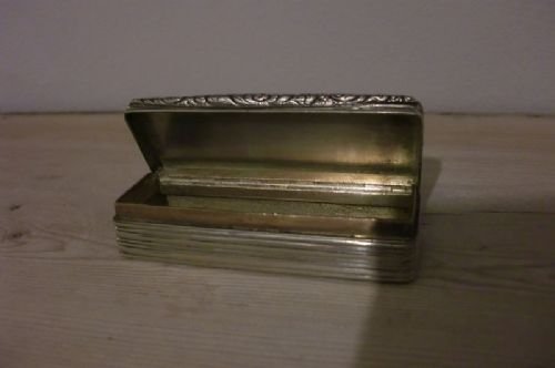 fig 1. Lovely Large Georgian Silver Snuff Box