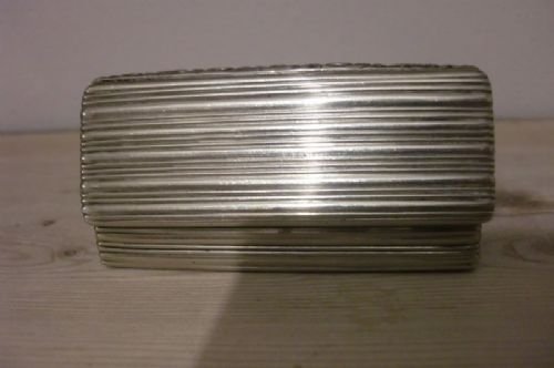 fig 2. Lovely Large Georgian Silver Snuff Box