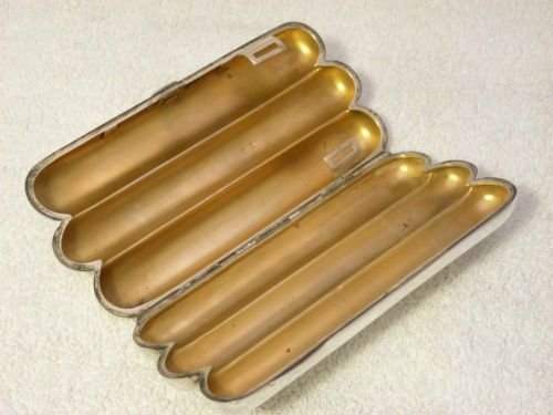 fig 1. RARE VICTORIAN 3 SECTION SILVER CIGAR HOLDER, 1895, 150g