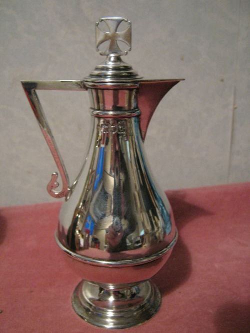 Stunning Rare Victorian Solid Silver Antique Ecclesiastical Wine Jug Hallmarked London1899
