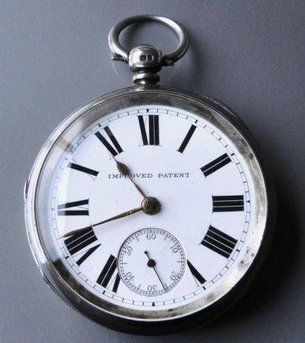 Antique Victorian Silver Fusee Pocket Watch - M. Fisher of Manchester - 1894
