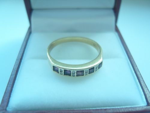 fig 2. Lovely Art Deco 14ct Gold Ruby and Diamond Ring