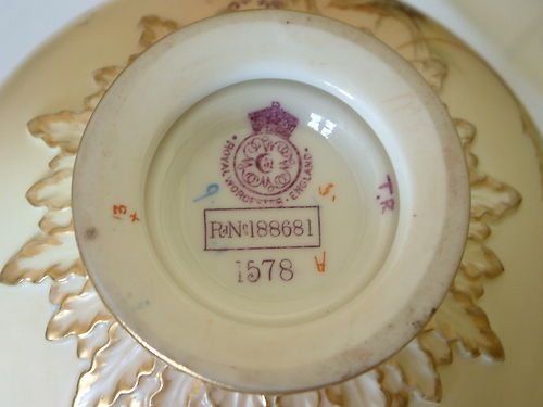 fig 2.
Royal Worcester Dolphin Handled Vase 1893