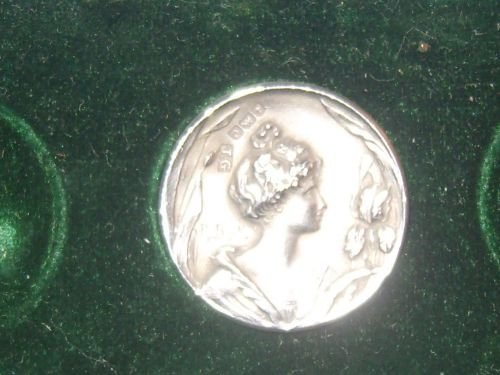 fig 1. Lovely Boxed Set of Six Edwardian Silver Buttons