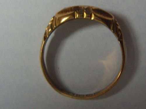 fig 3. Lovely Antique 18ct Gold Ruby and Diamond Ring