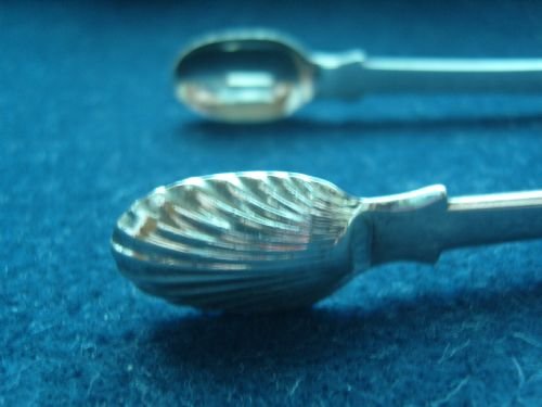 fig 1. Stunning Pair Of Antique Silver Sugar Tongs William IV