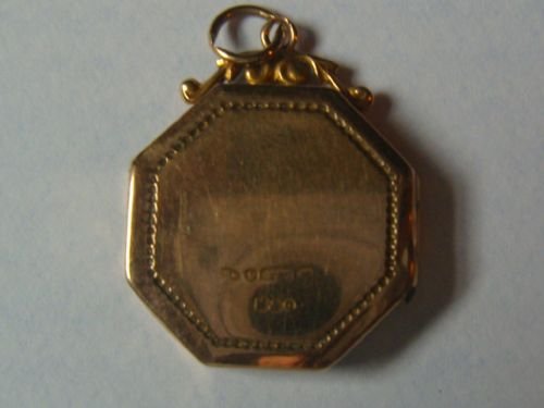 fig 1. Lovely 9ct Gold And Seed Pearl Pendant With Double Picture locket.