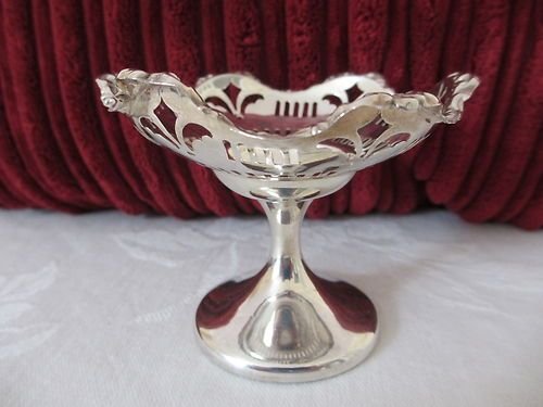 Lovely Hallmarked Silver Pedastal Sweet Dish