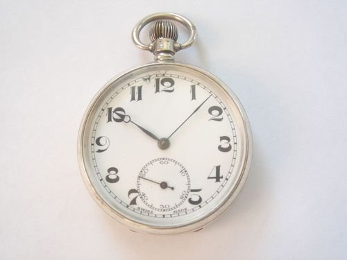 1928 Silver Cased Regla Swiss Lever Pocket Watch in Working Order
