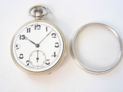 fig 1. 1928 SILVER CASED REGLA SWISS LEVER POCKET WATCH IN WORKING ORDER